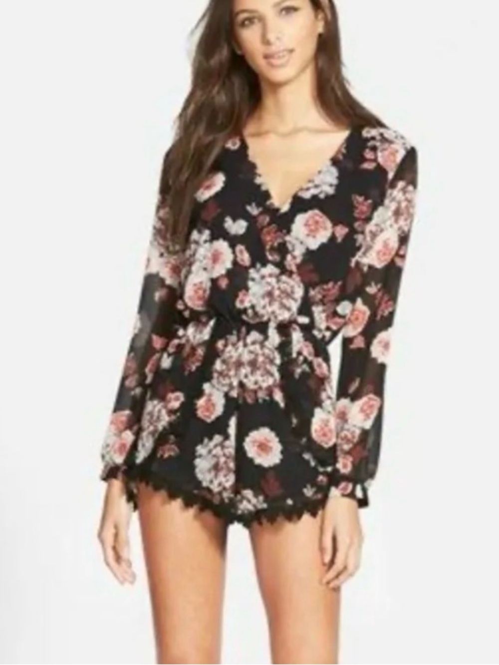 ASTR the Label floral romper medium